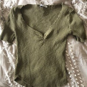Zara ribbed tee